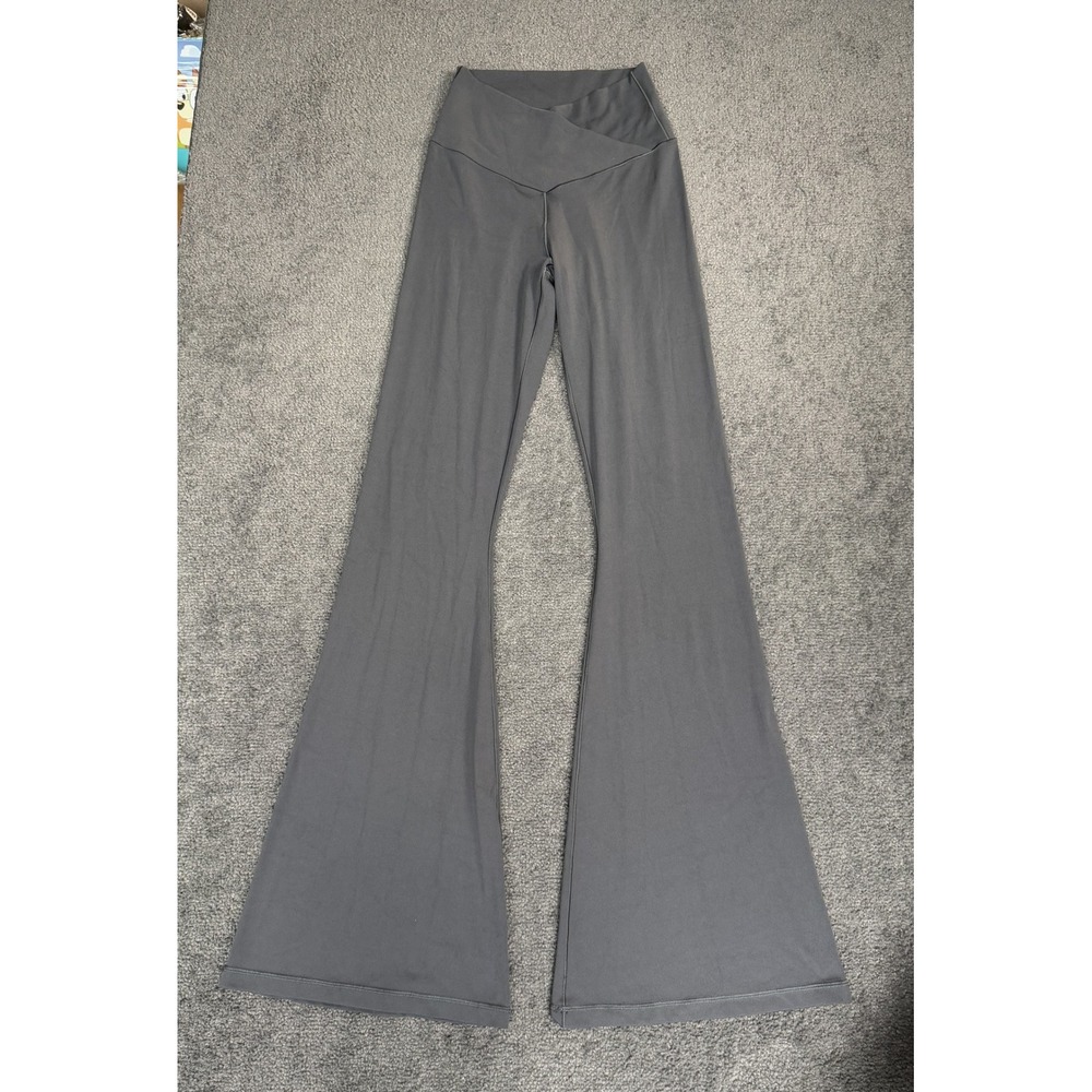 OFFLINE by Aerie Real Me Crossover High Rise Flare Leggings Charcoal Gray Medium